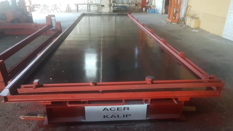 Acer Kalıp imalatı düz tablalı prefabrik panel kalıbı